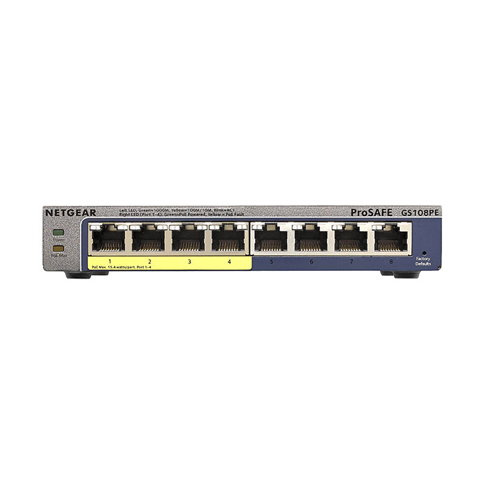 1-NETGEAR-Switch-8-PORT-4-POE-GS108PE