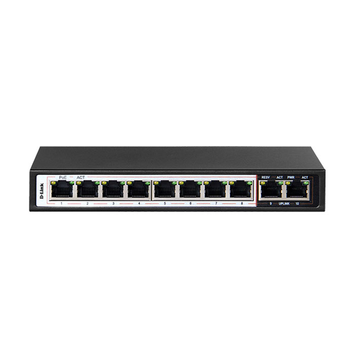 100Base-T-Unmanaged-Long-Range-250m-PoE+-Surveillance-Switch-with-8-PoE-ports