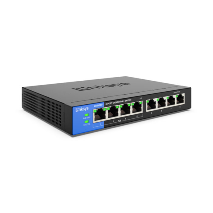 2-Linksys-LGS108P-8-Port-Business-Desktop-Gigabit-PoE+-Switch